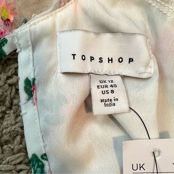 NWT Topshop white/pink floral romper - Picture 7 of 9